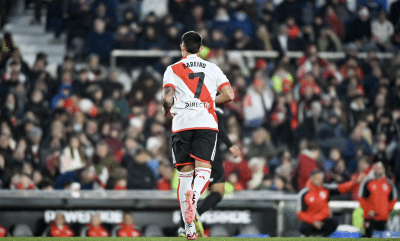 Bareiro, uno de los refuerzos de River que podría tener minutos ante Lanús.